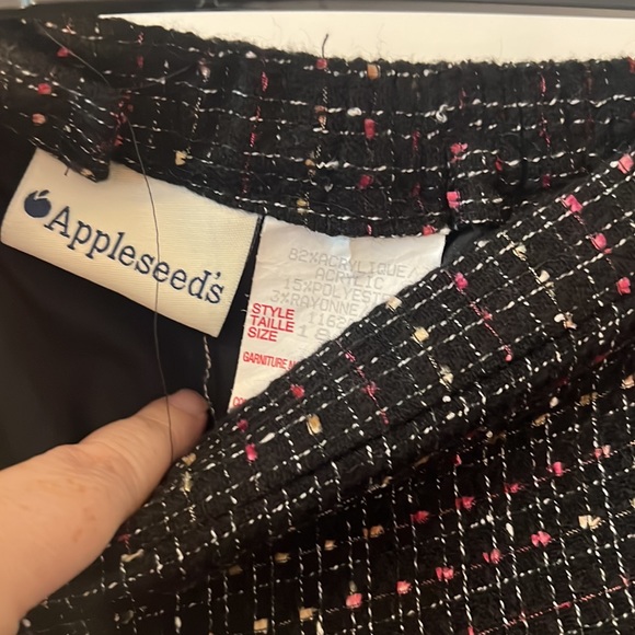 Appleseed black mulit colored tweed pencil skirt size 18 plus size work wear - Picture 13 of 16